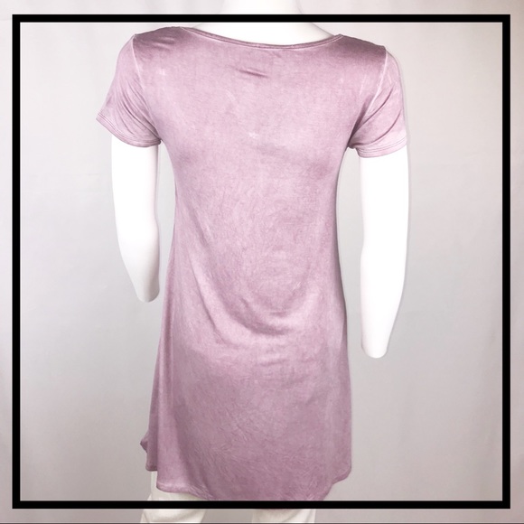 NWT ULTRA FLIRT Extra Long Purple Tee Size Small - Picture 5 of 5